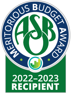 ASBO Intl., Meritorious Budget Award Logo - 22-23 Recipient